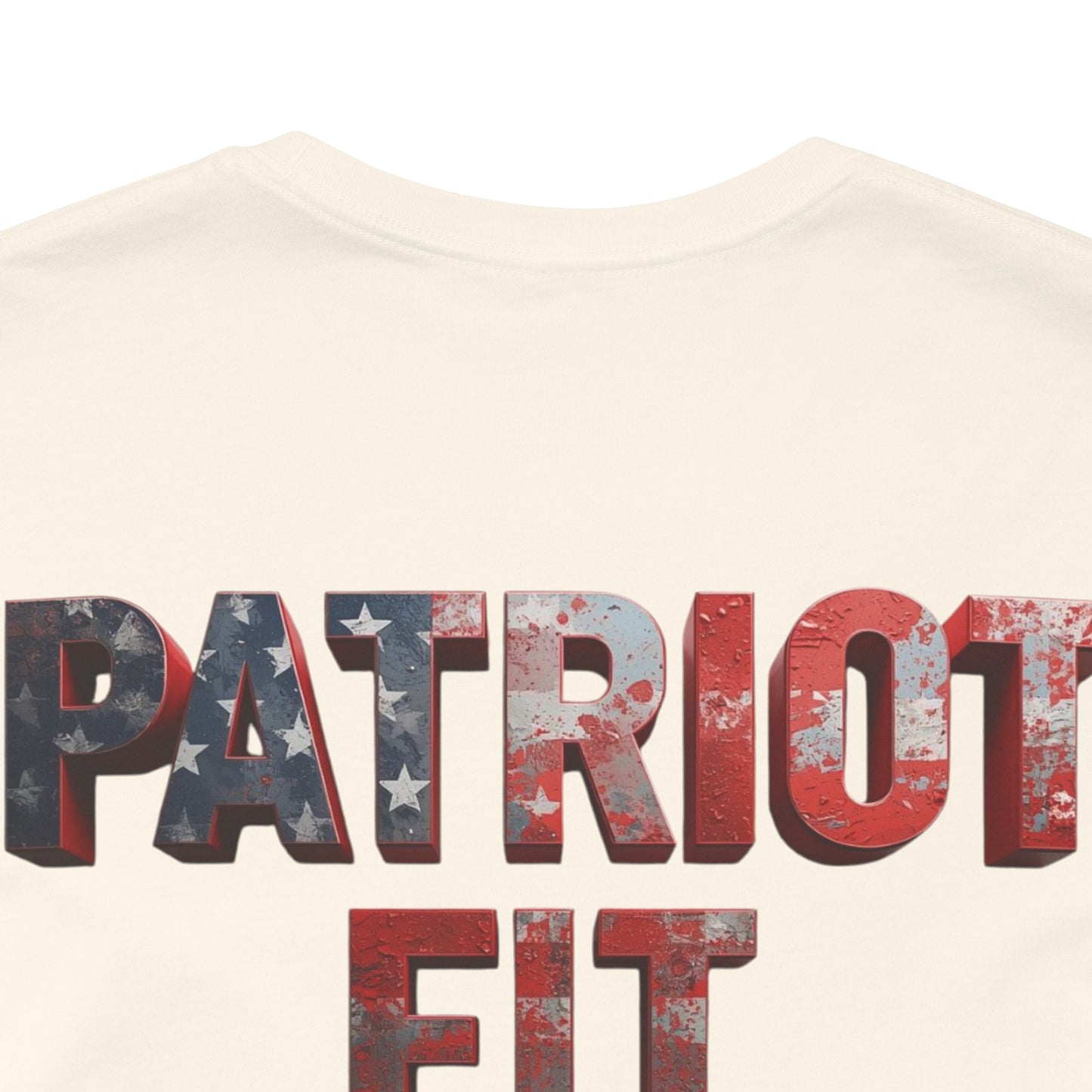 Patriot Fit Life T-Shirt - American Flag Block Letter Graphic Tee