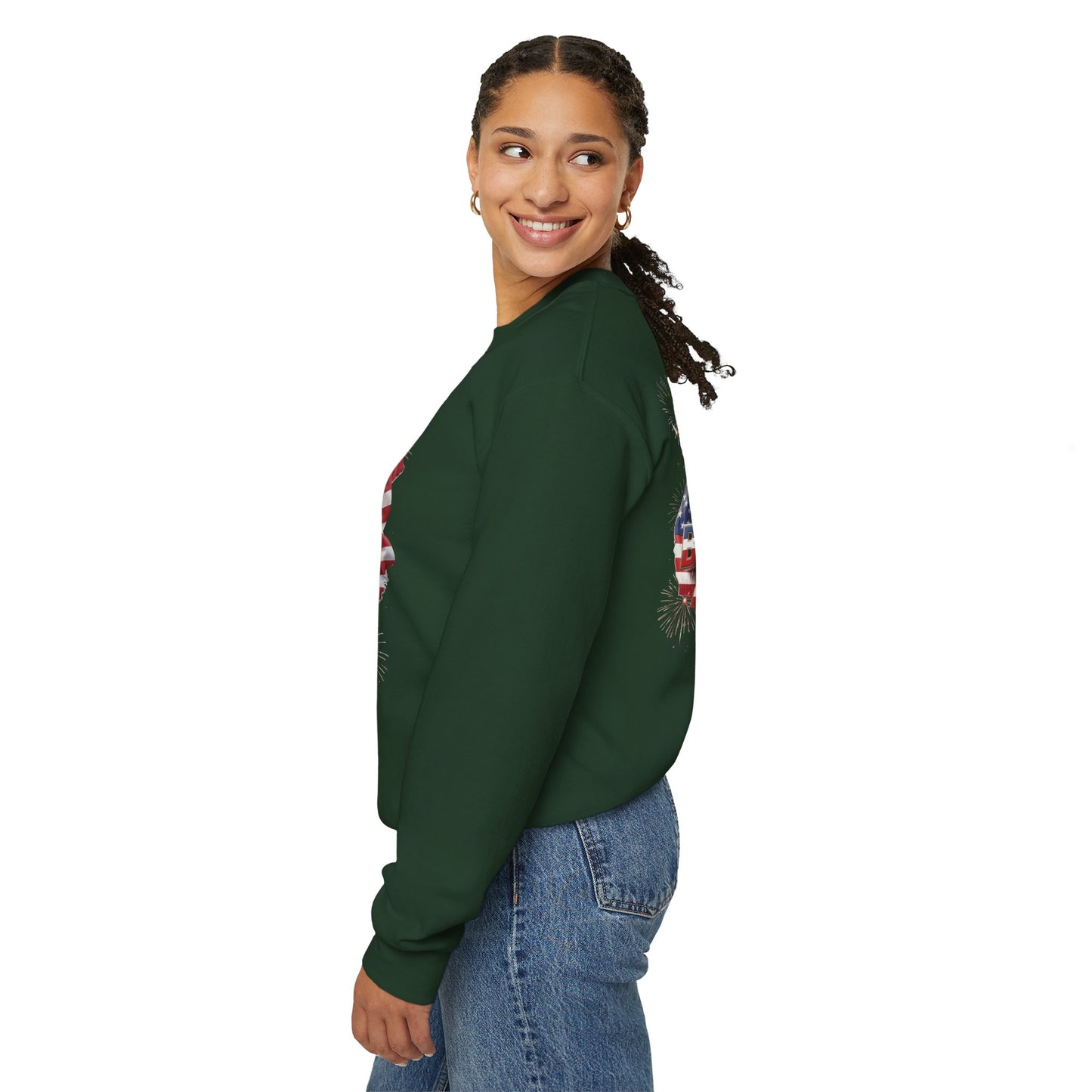 Happy 250th Birthday America Sweatshirt - Patriotic Crewneck with Flag & Eagle | Unisex