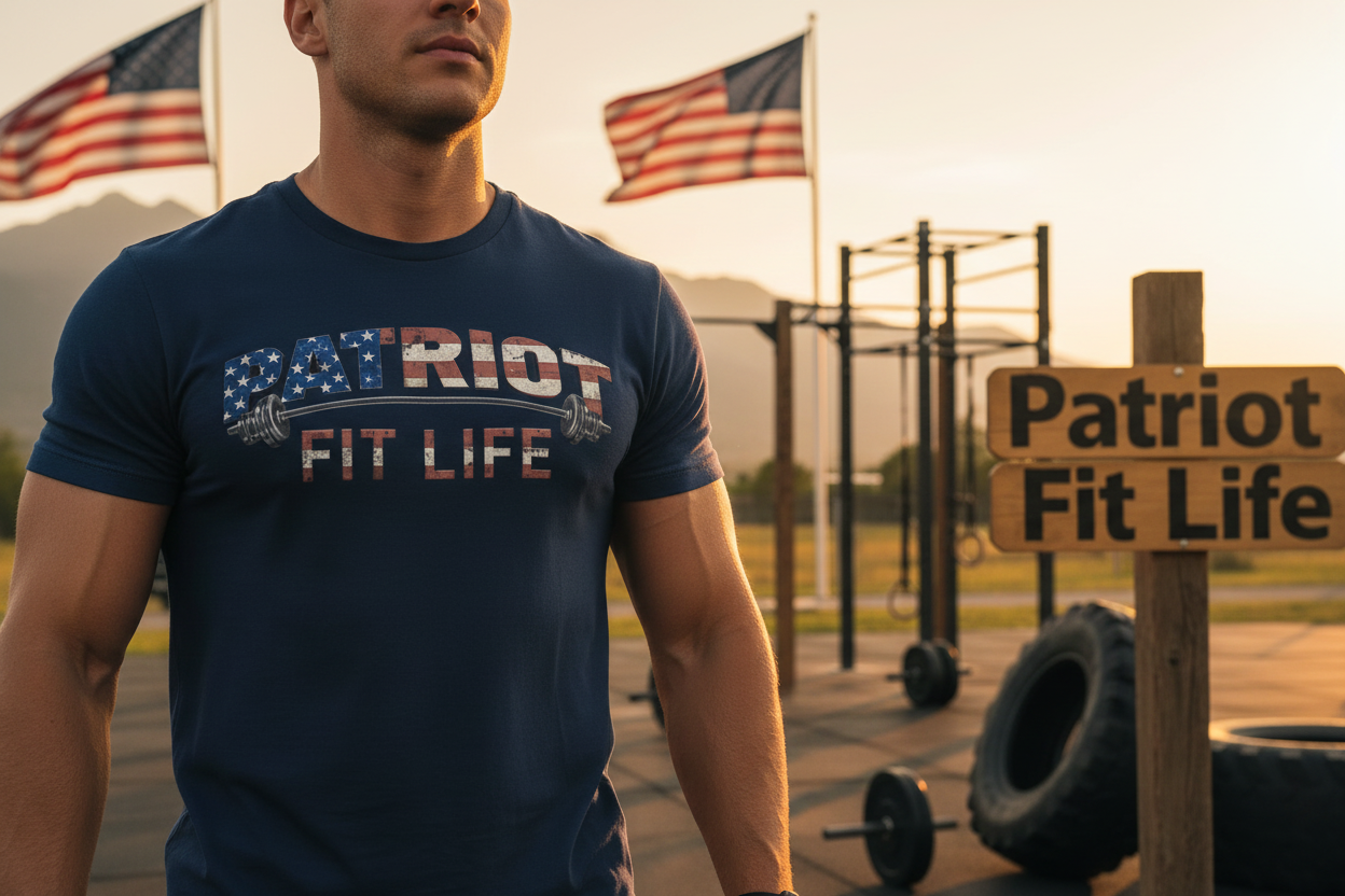 Patriot Fit Life T-Shirt | Premium American Flag Fitness Tee