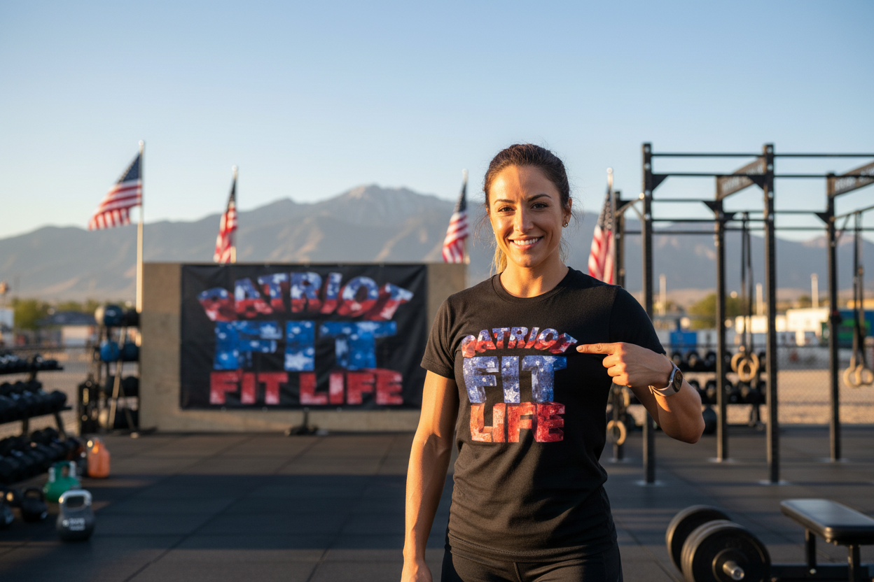 Patriot Fit Life T-Shirt - American Flag Fitness Tee