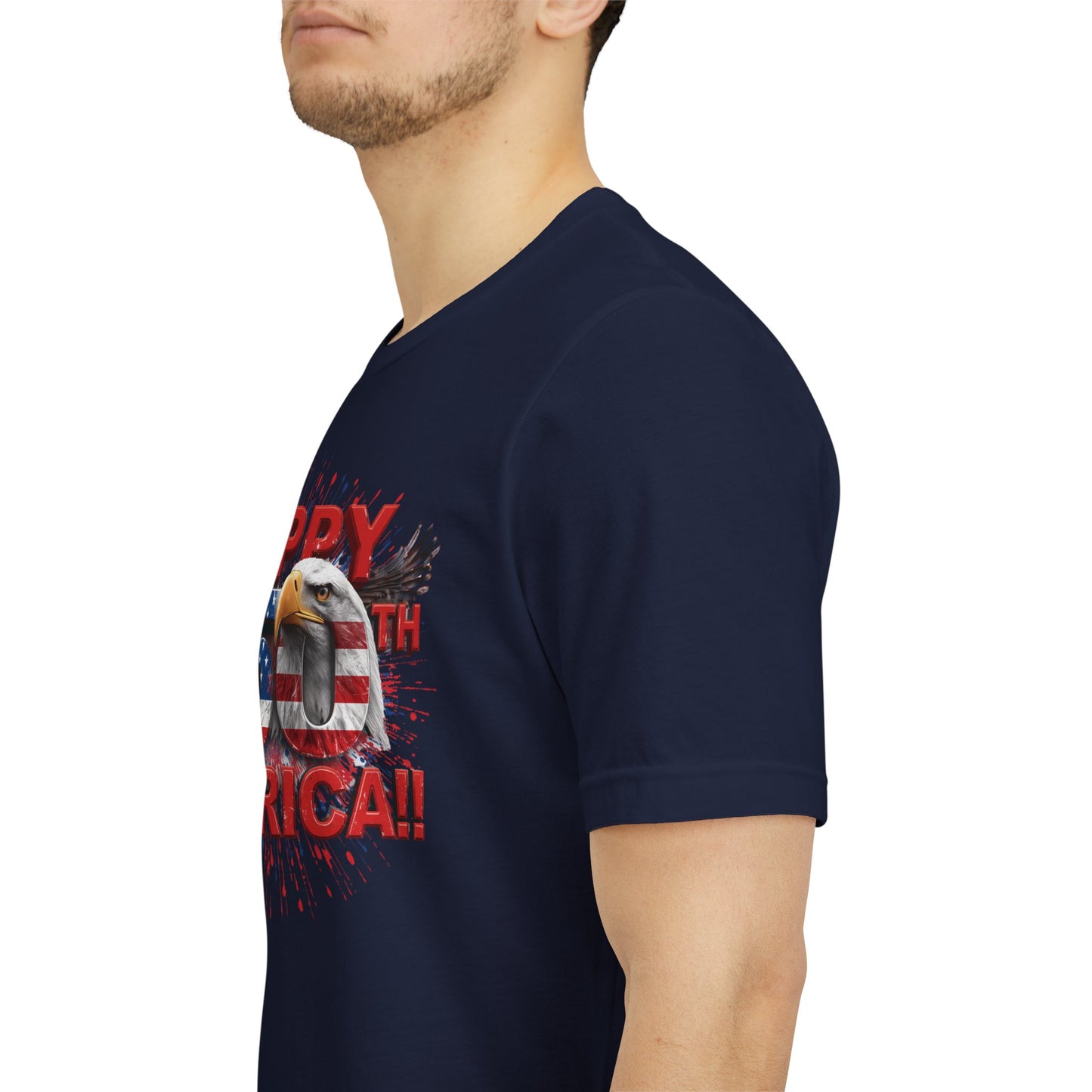 Happy 250th Birthday America T-Shirt | Patriotic Bald Eagle 4th of July Tee | 1776-2026 | XS-4XL