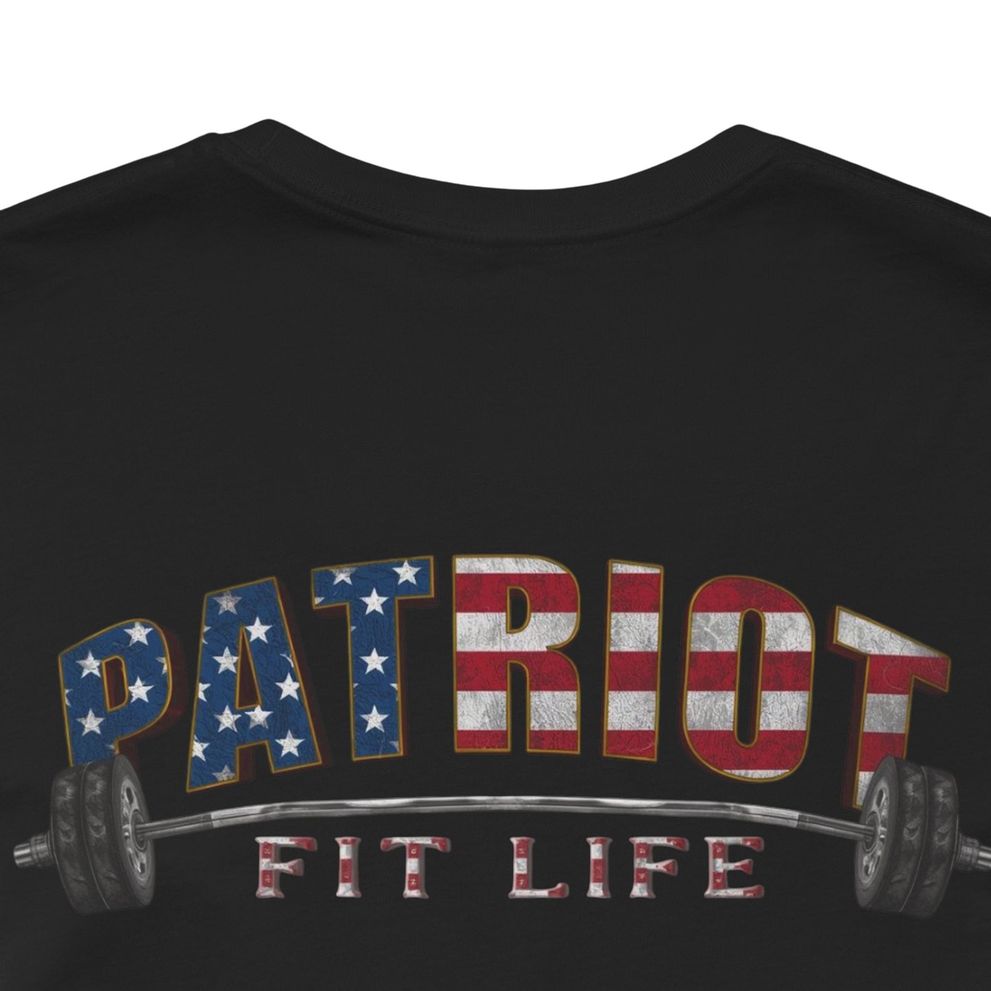 Patriot Fit Life T-Shirt | American Flag Weightlifting Gym Tee