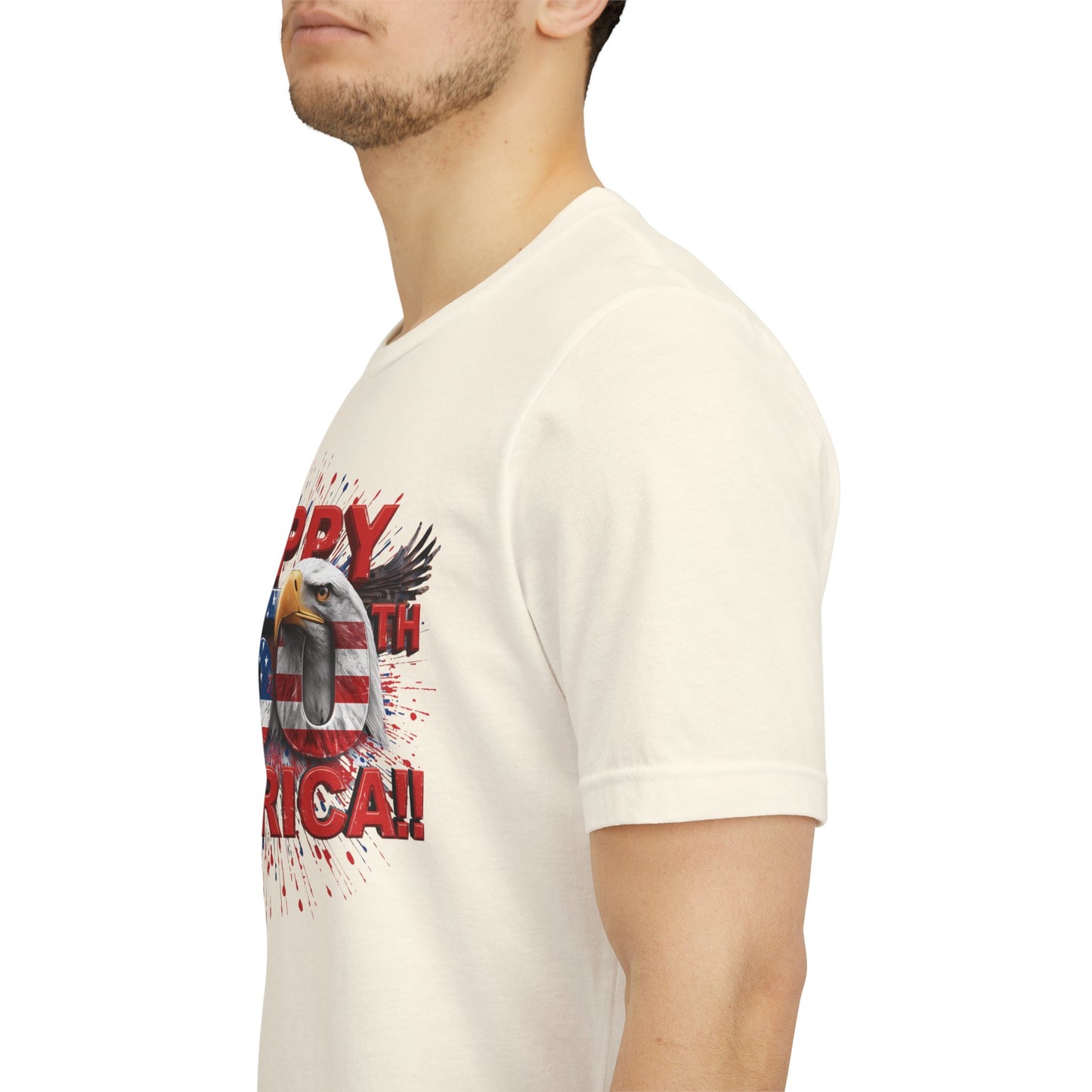 Happy 250th Birthday America T-Shirt | Patriotic Bald Eagle 4th of July Tee | 1776-2026 | XS-4XL