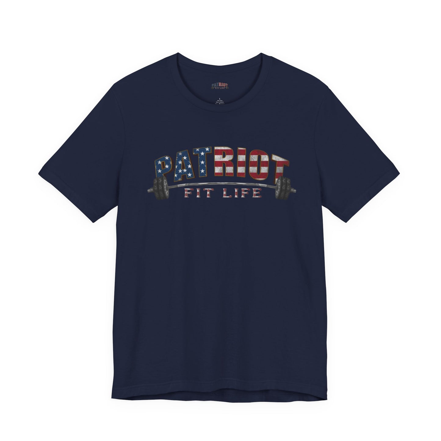 Patriot Fit Life T-Shirt | American Flag Weightlifting Gym Tee