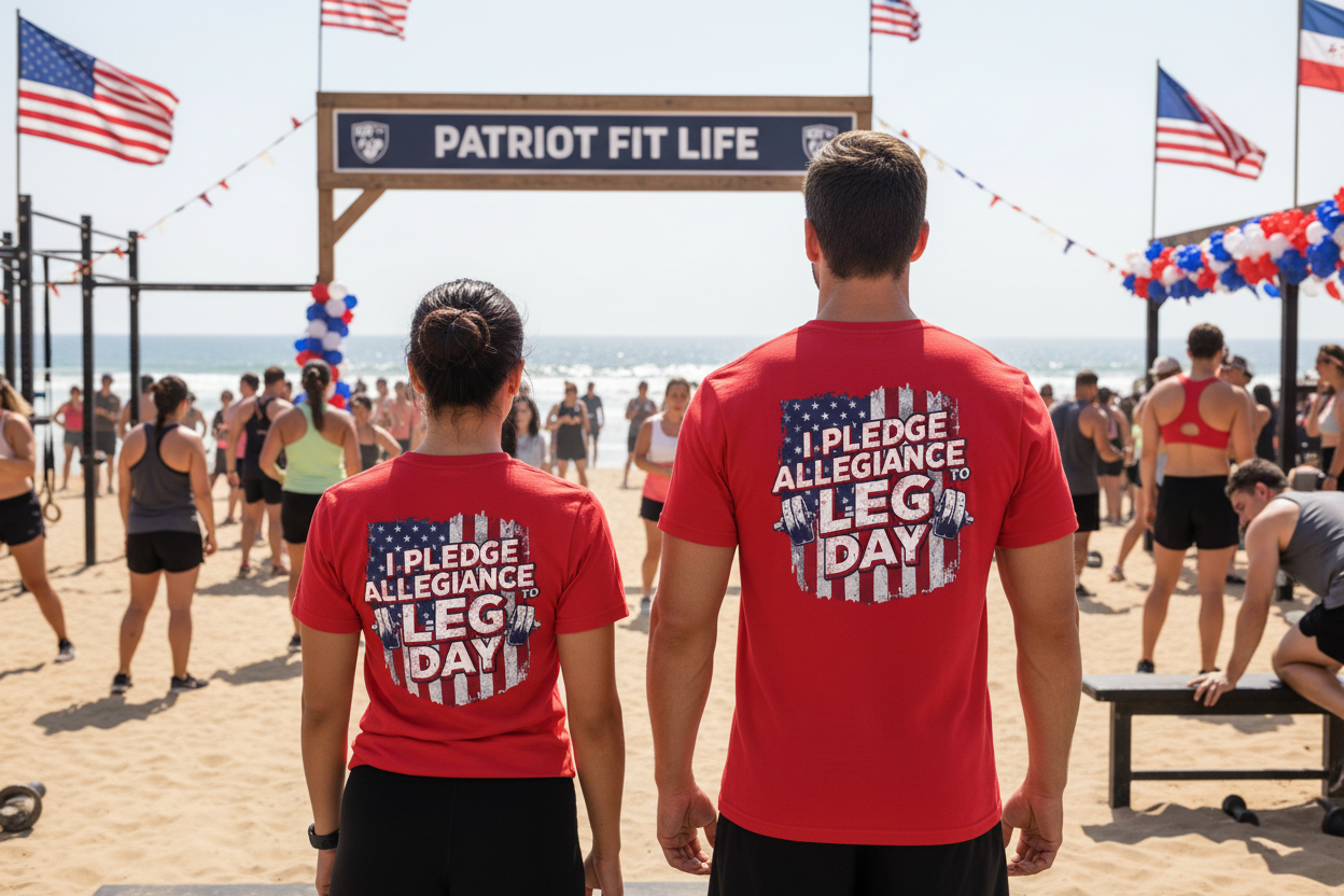 I Pledge Allegiance to Leg Day Shirt | Patriotic Gym Tee