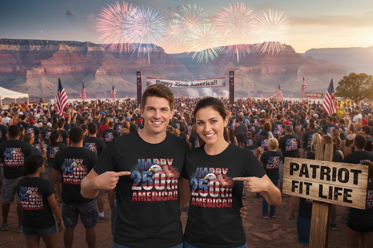 Happy 250th Birthday America T-Shirt | Patriotic Bald Eagle USA Flag Tee | 1776–2026