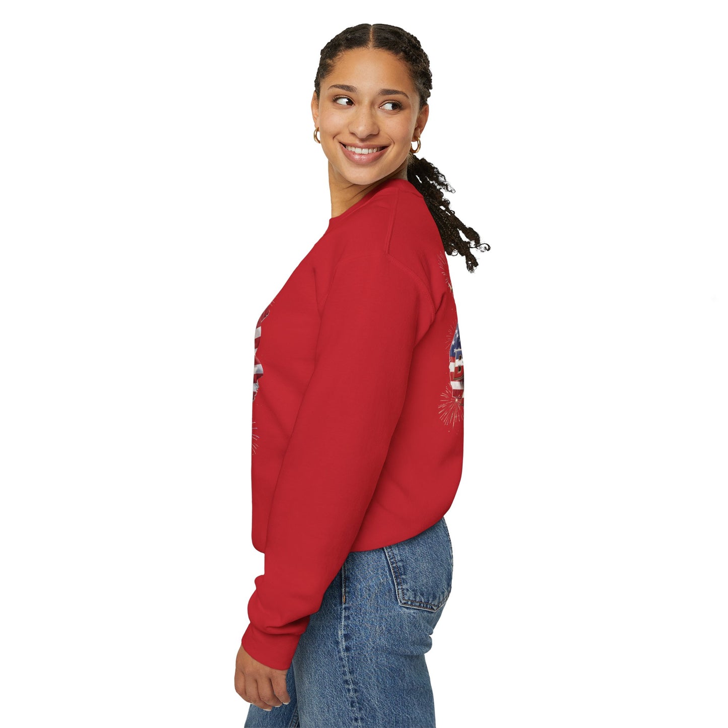 Happy 250th Birthday America Sweatshirt - Patriotic Crewneck with Flag & Eagle | Unisex