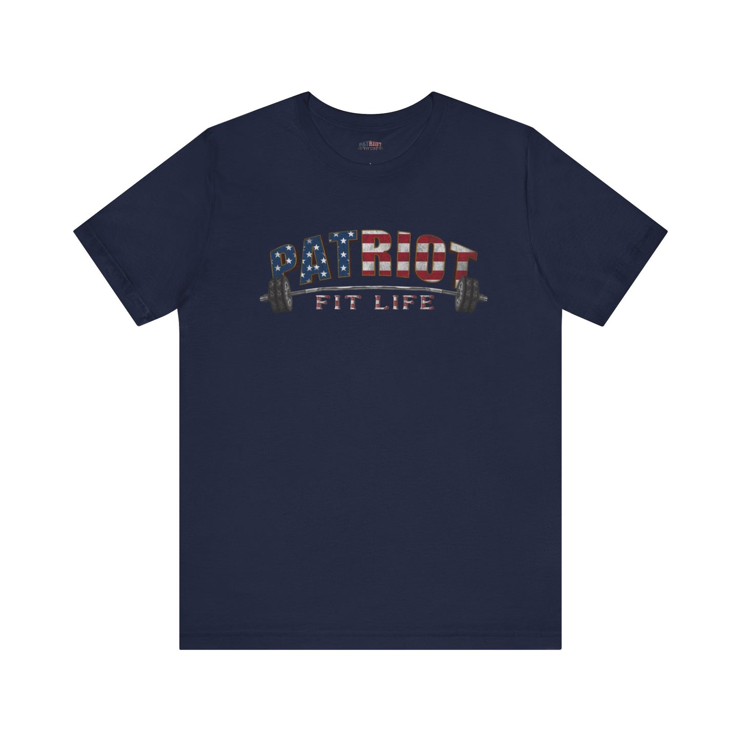 Patriot Fit Life T-Shirt | American Flag Weightlifting Gym Tee