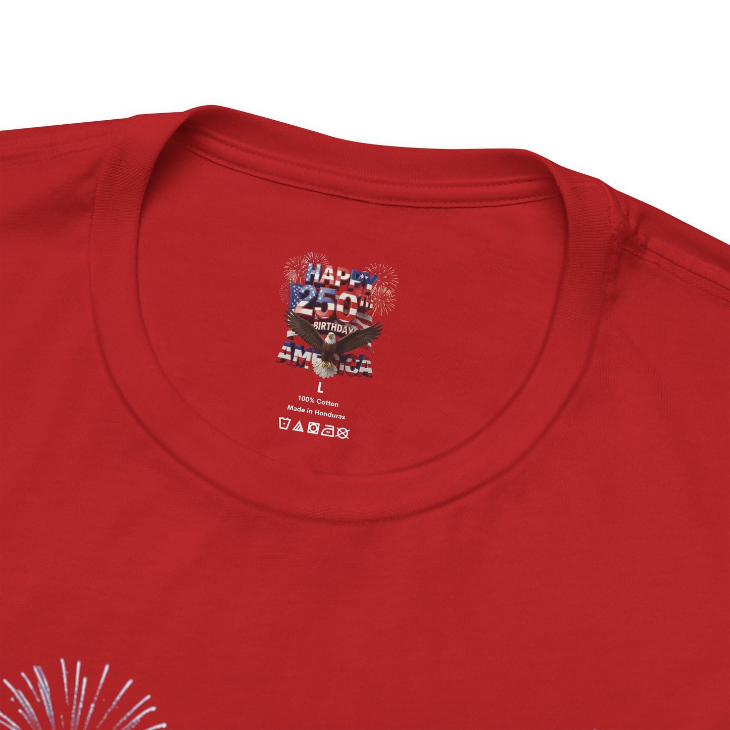 America 250th Birthday Eagle Fireworks T-Shirt | Patriotic Tee