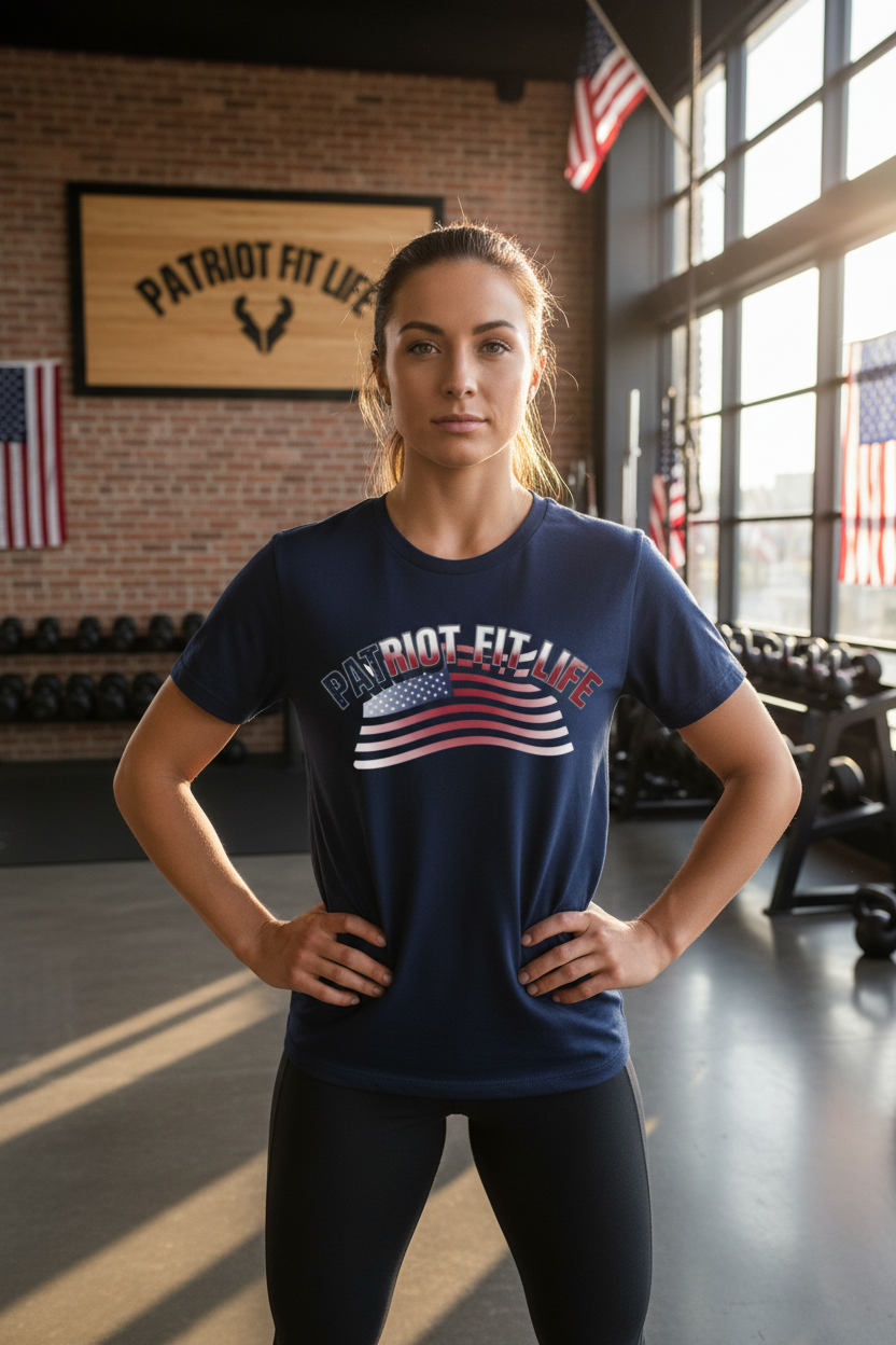Patriot Fit Life T-Shirt | Vintage American Flag Graphic Tee