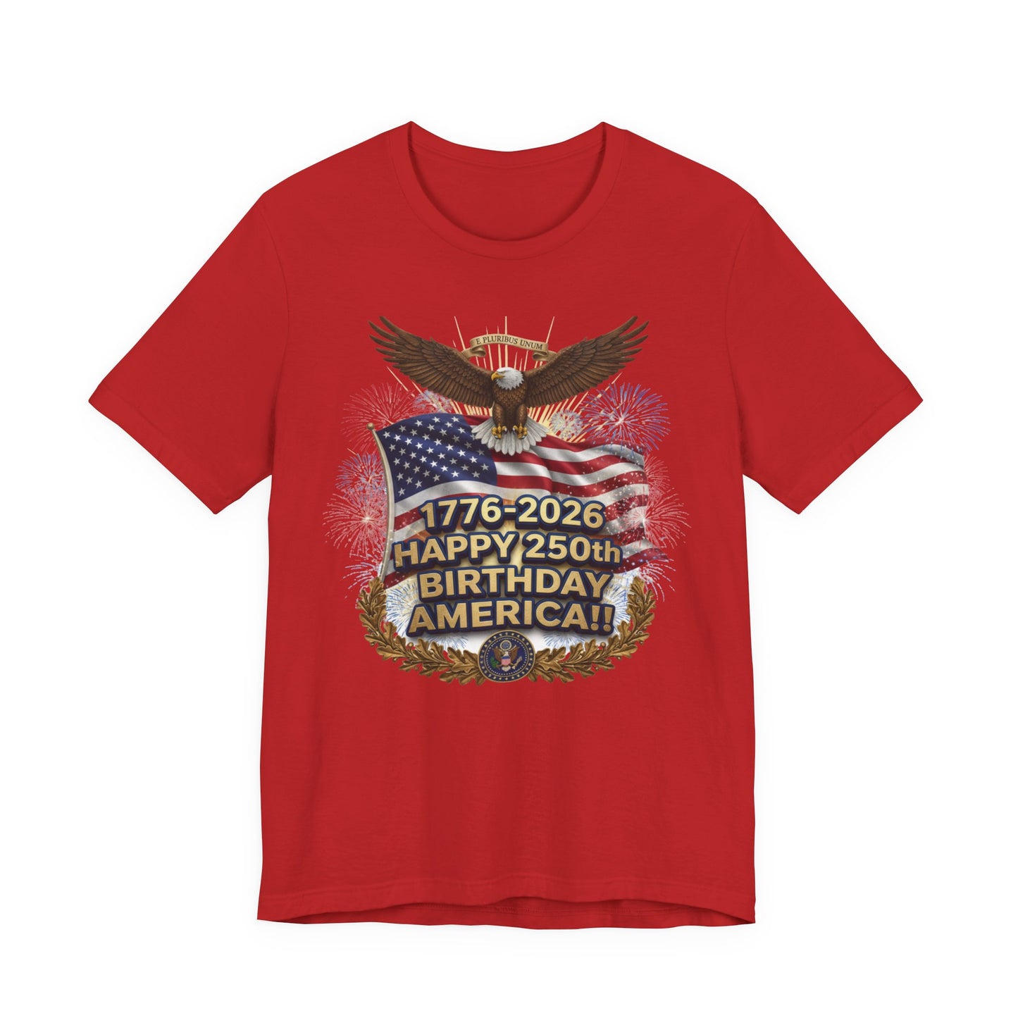 Happy 250th Birthday America T-Shirt – 1776-2026 Patriotic Eagle Flag Tee