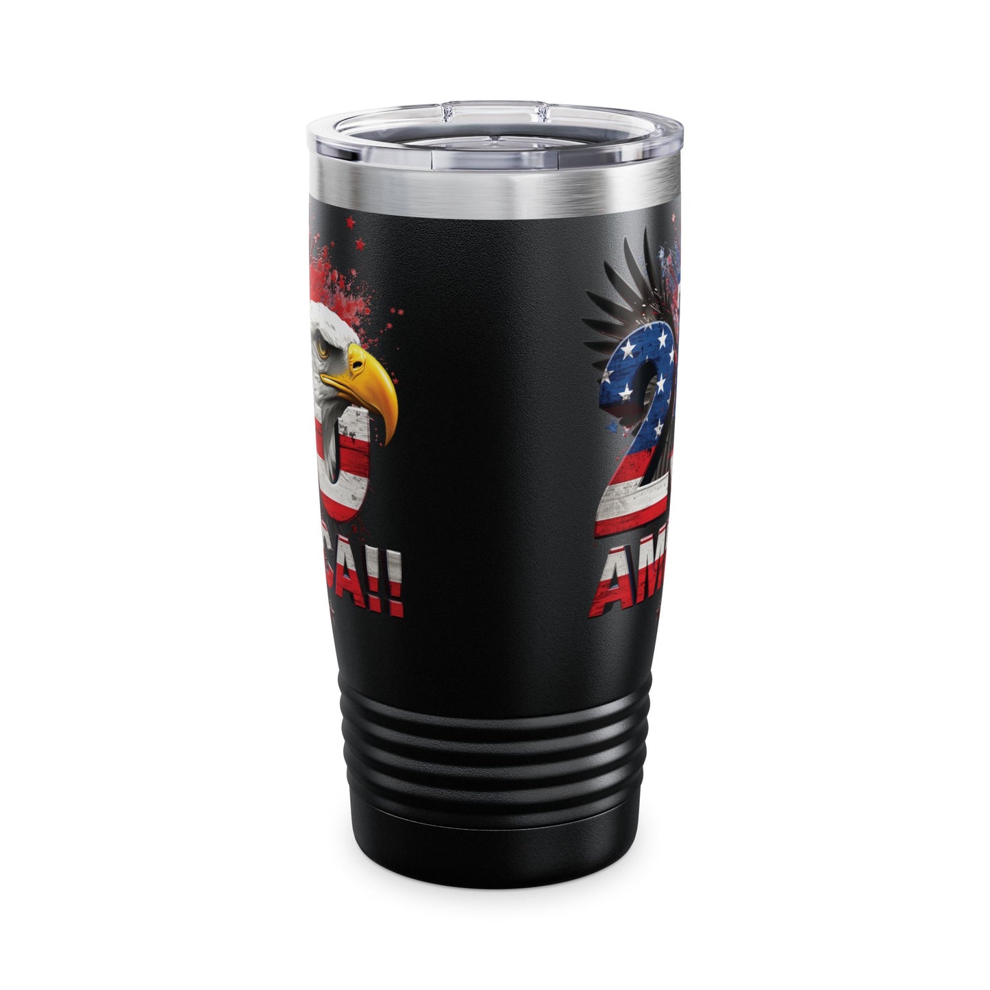Happy 250th America Eagle Tumbler | 20oz Patriotic Stainless Steel Travel Cup | 1776–2026