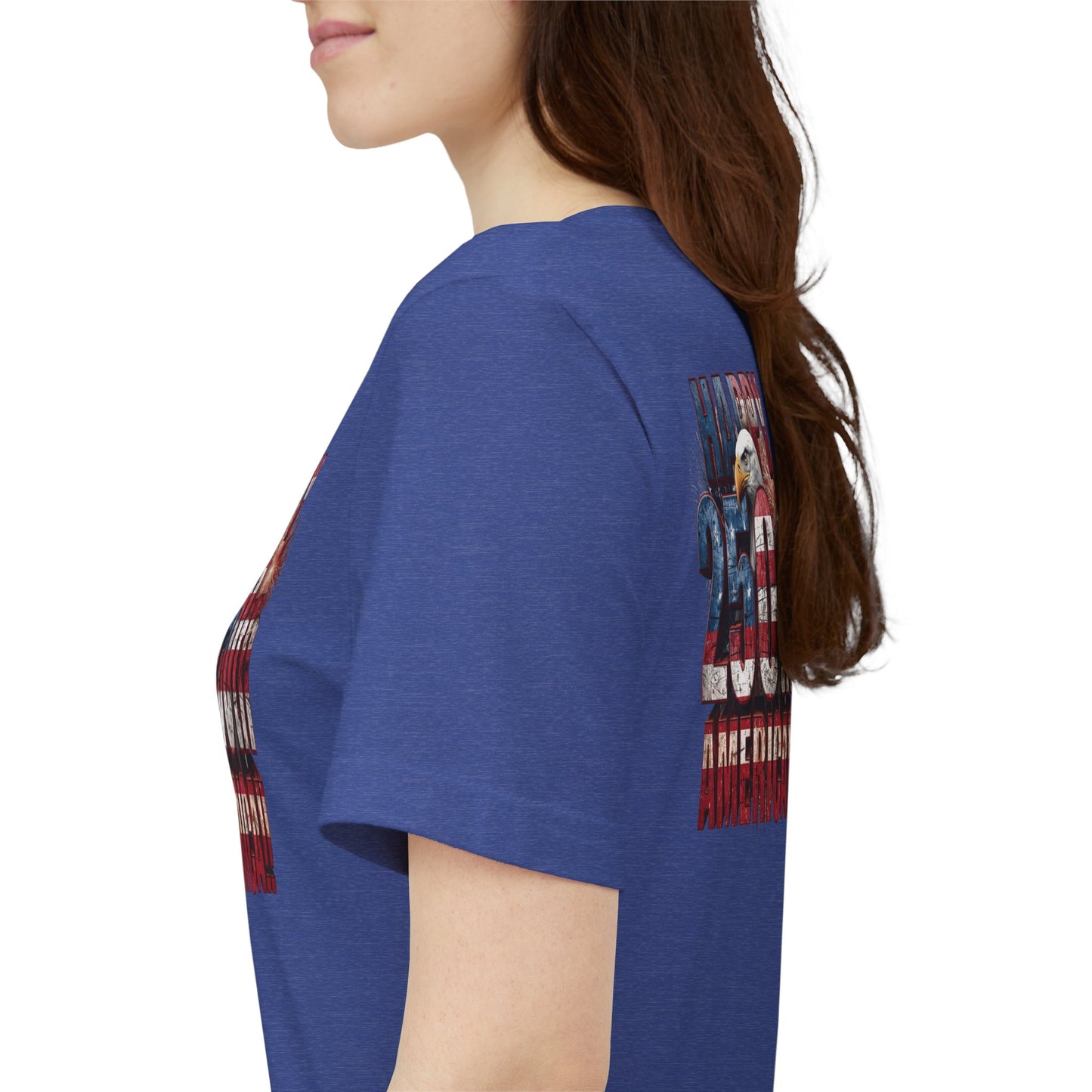 Happy 250th Birthday America T-Shirt | Patriotic Bald Eagle USA Flag Tee | 1776–2026