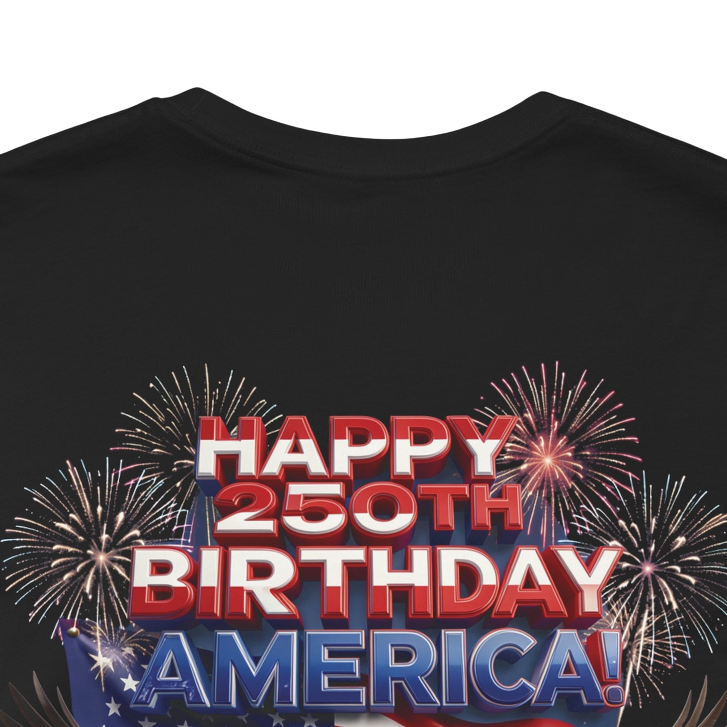 America 250th Birthday Eagle Flag T-Shirt | Patriotic Tee
