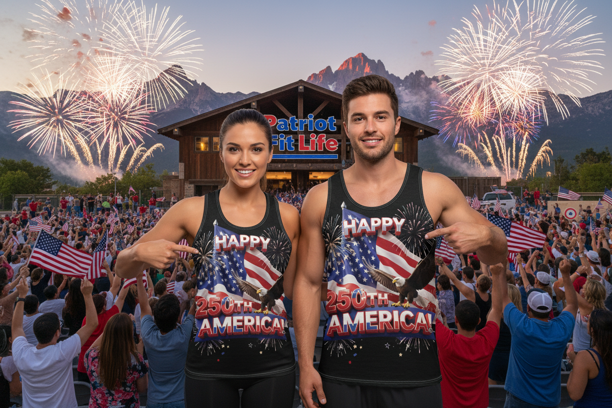 Happy 250th America Tank Top - Patriotic Eagle Flag All-Over Print