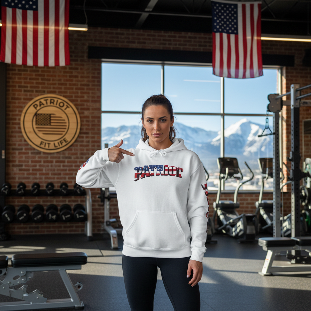 Patriot Hoodie - American Flag Graphic Pullover Sweatshirt