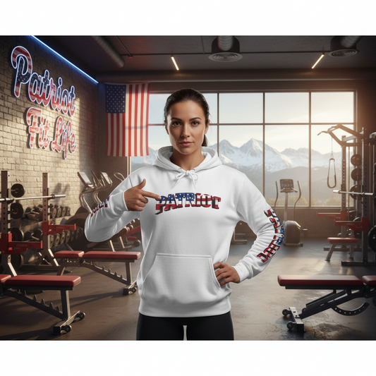 Patriot Hoodie - American Flag Graphic Pullover Sweatshirt