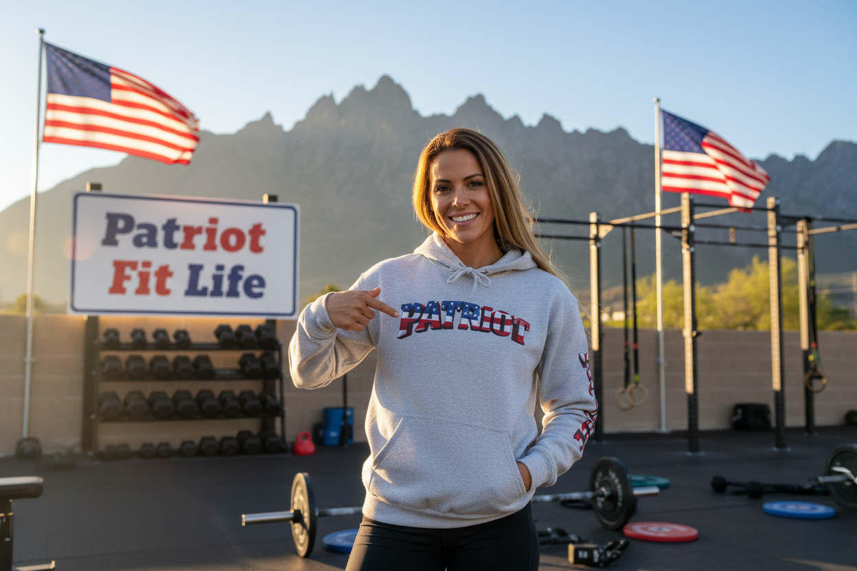 Patriot Hoodie - American Flag Graphic Pullover Sweatshirt