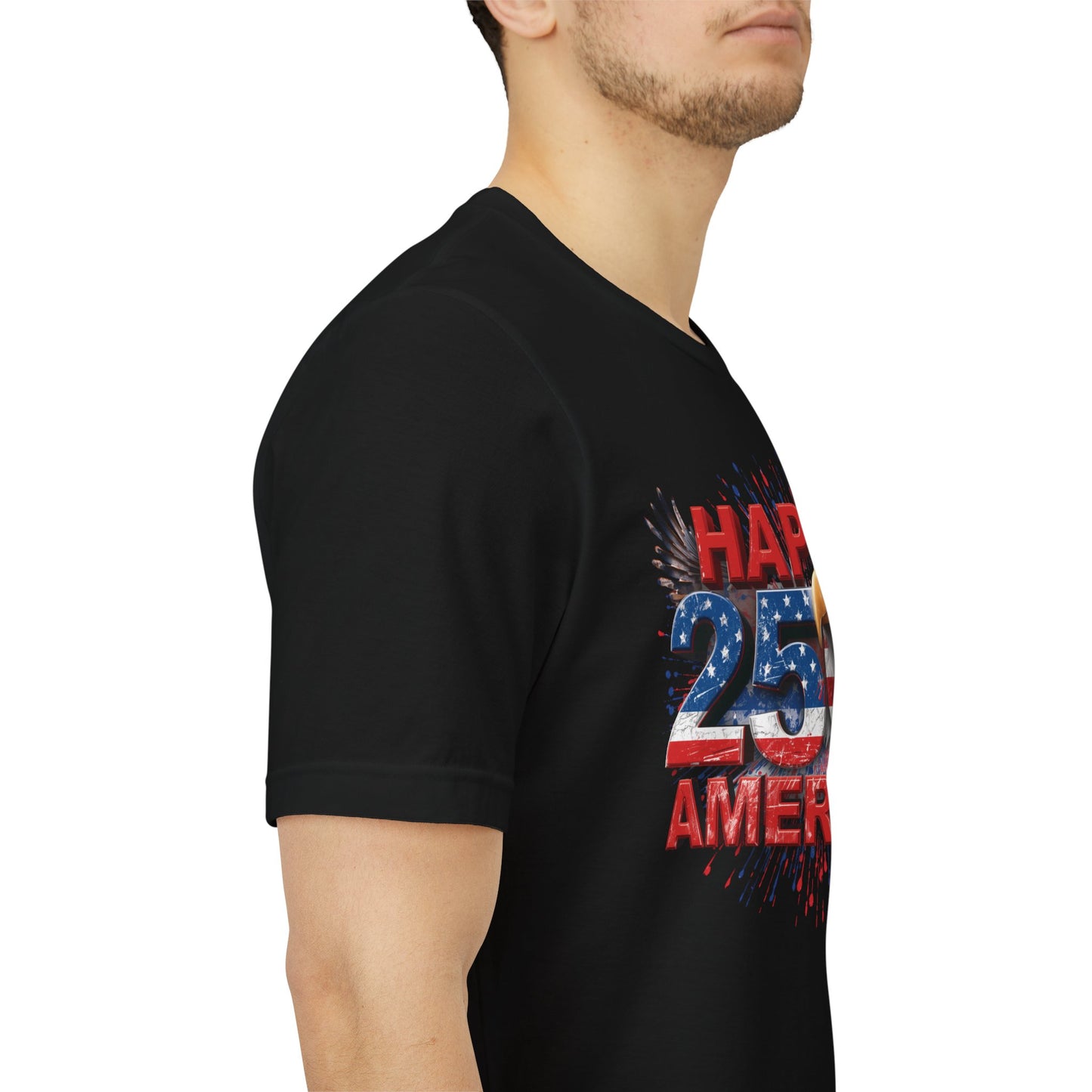 Happy 250th Birthday America T-Shirt | Patriotic Bald Eagle 4th of July Tee | 1776-2026 | XS-4XL