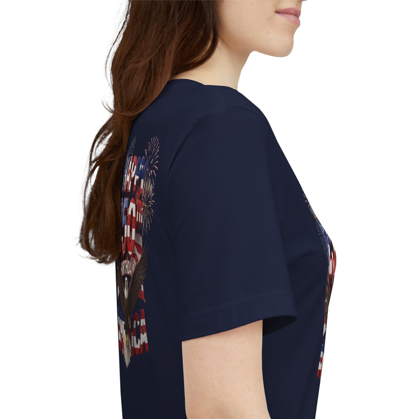 America 250th Birthday Eagle Fireworks T-Shirt | Patriotic Tee