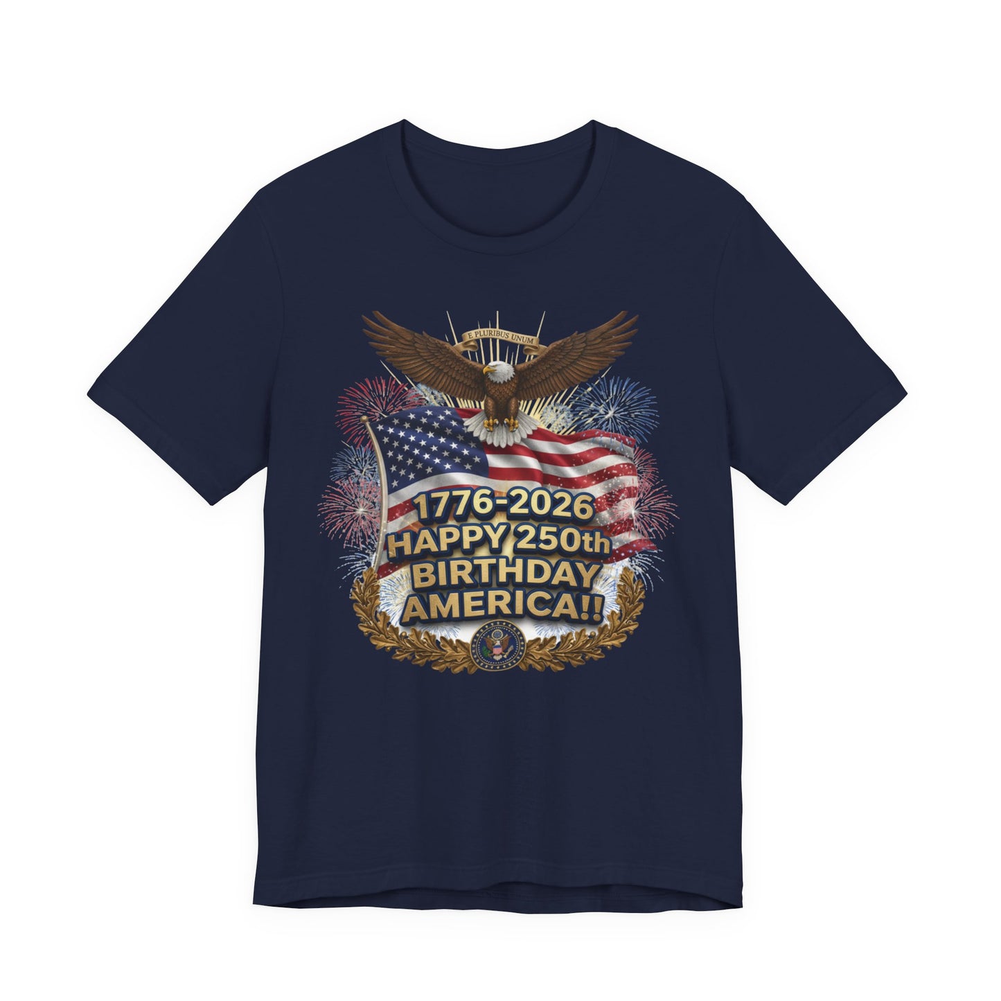 Happy 250th Birthday America T-Shirt – 1776-2026 Patriotic Eagle Flag Tee