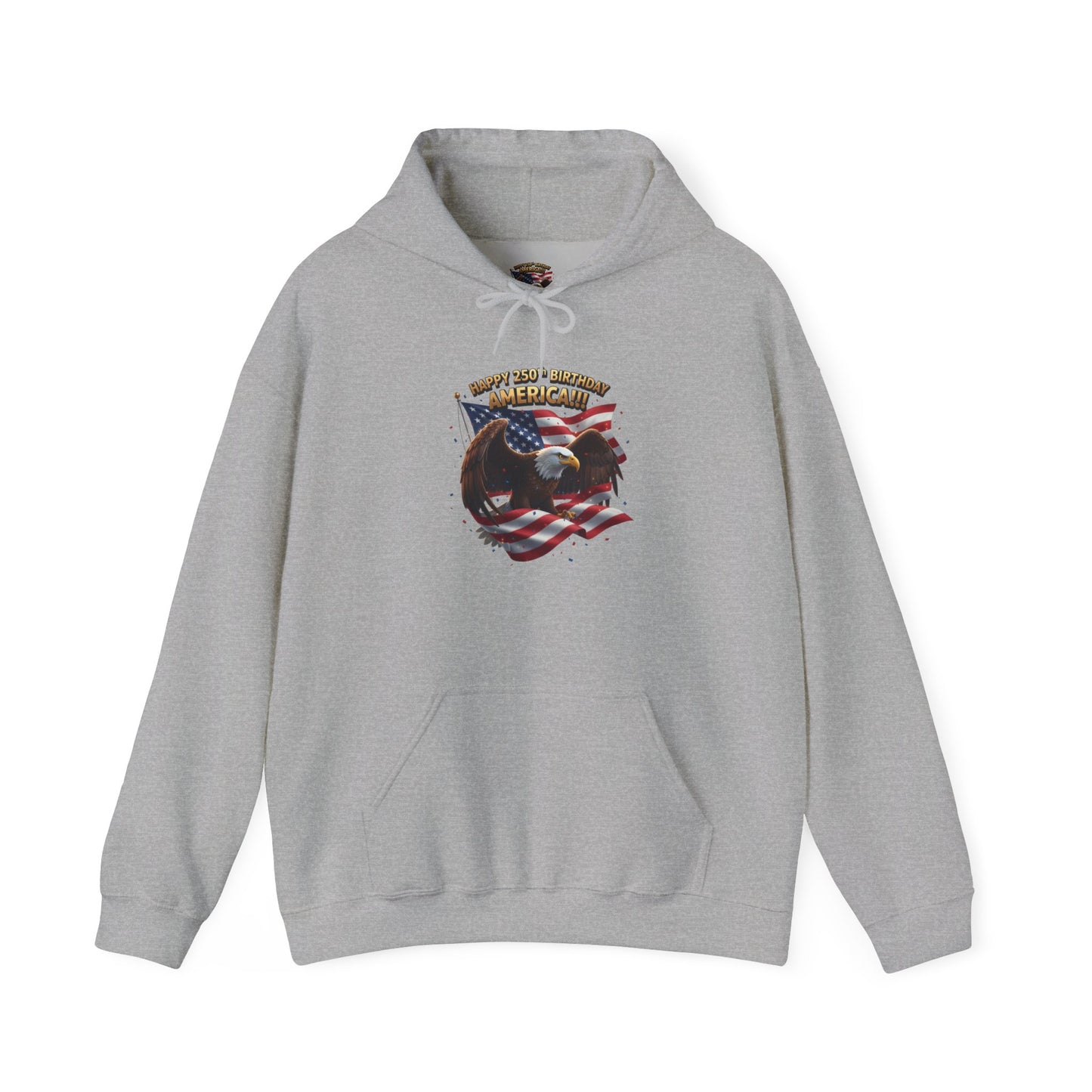Happy 250th Birthday America Hoodie | Patriotic Celebration Sweatshirt