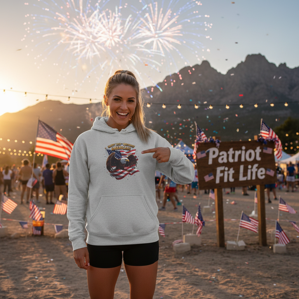 Happy 250th Birthday America Hoodie | Patriotic Celebration Sweatshirt