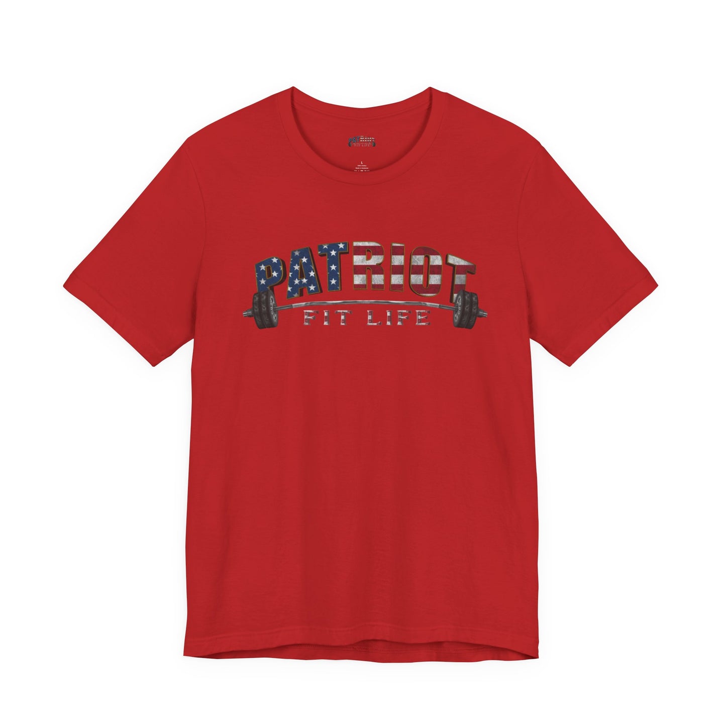Patriot Fit Life T-Shirt | American Flag Weightlifting Gym Tee