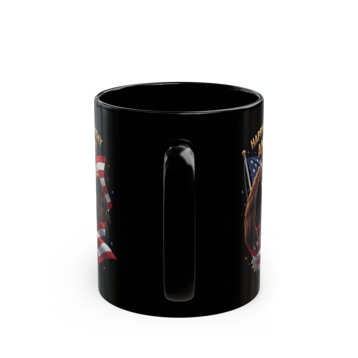 Happy 250th Birthday America Eagle Mug | Patriotic Ceramic Coffee Mug