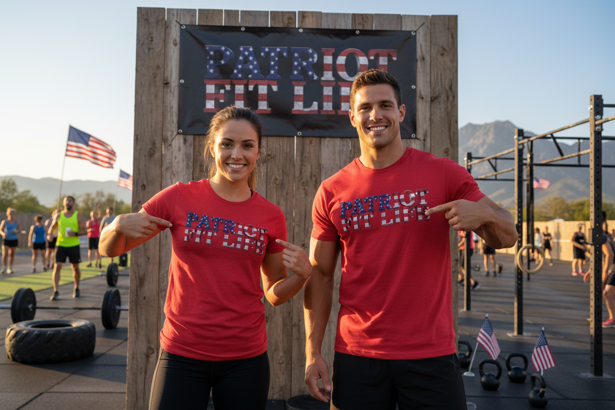 Patriot Fit Life American Flag T-Shirt | Lightweight Fitness Tee