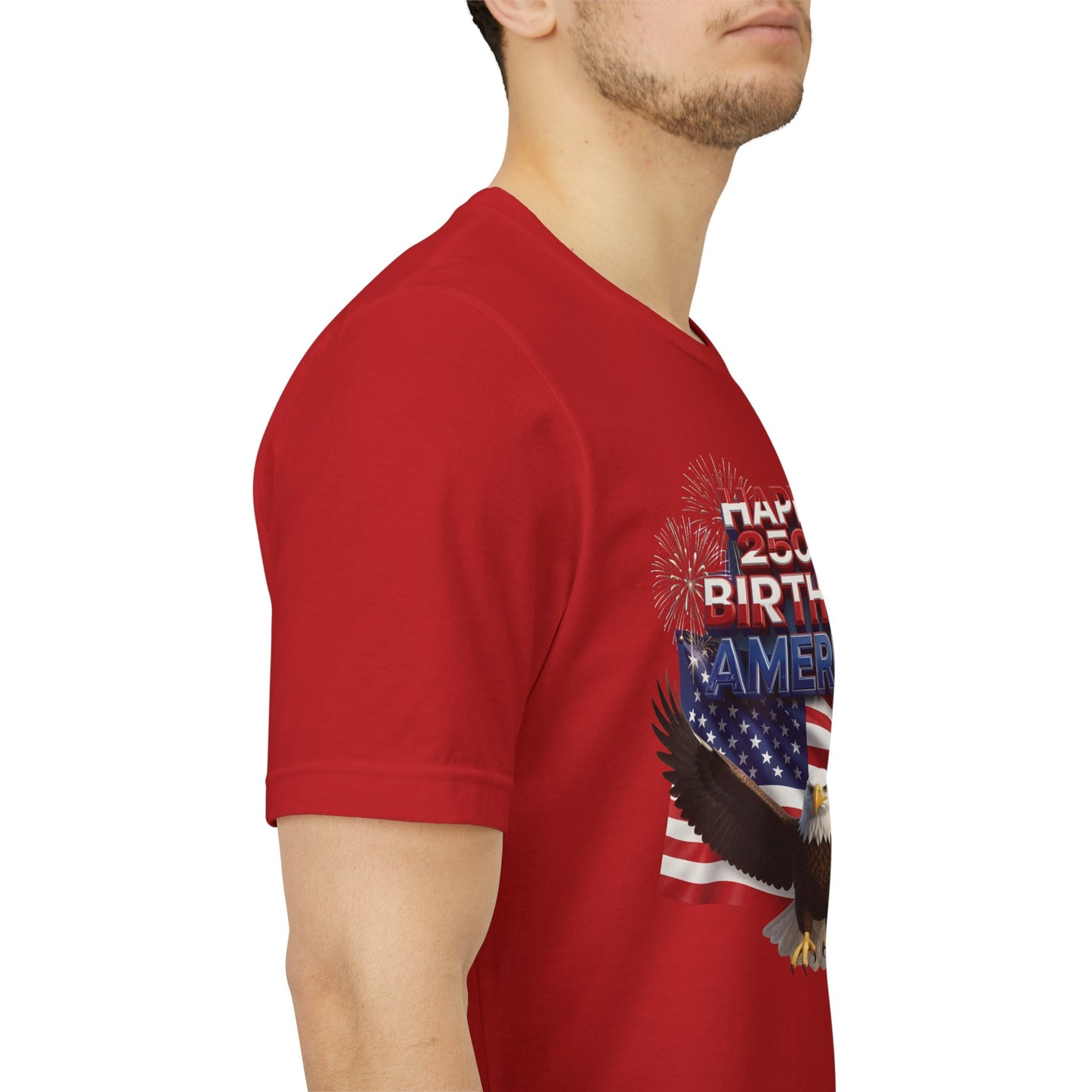 America 250th Birthday Eagle Flag T-Shirt | Patriotic Tee