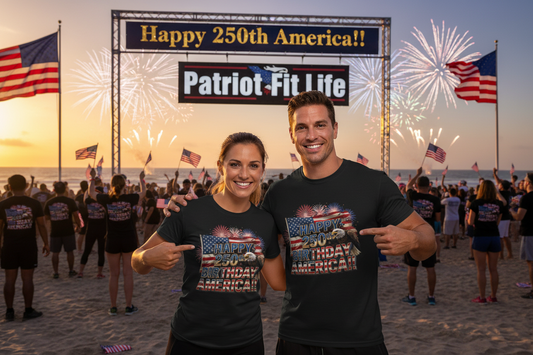 Happy 250th Birthday America T-Shirt | Patriotic Bald Eagle & Flag Tee | July 4th 2026 | 1776–2026