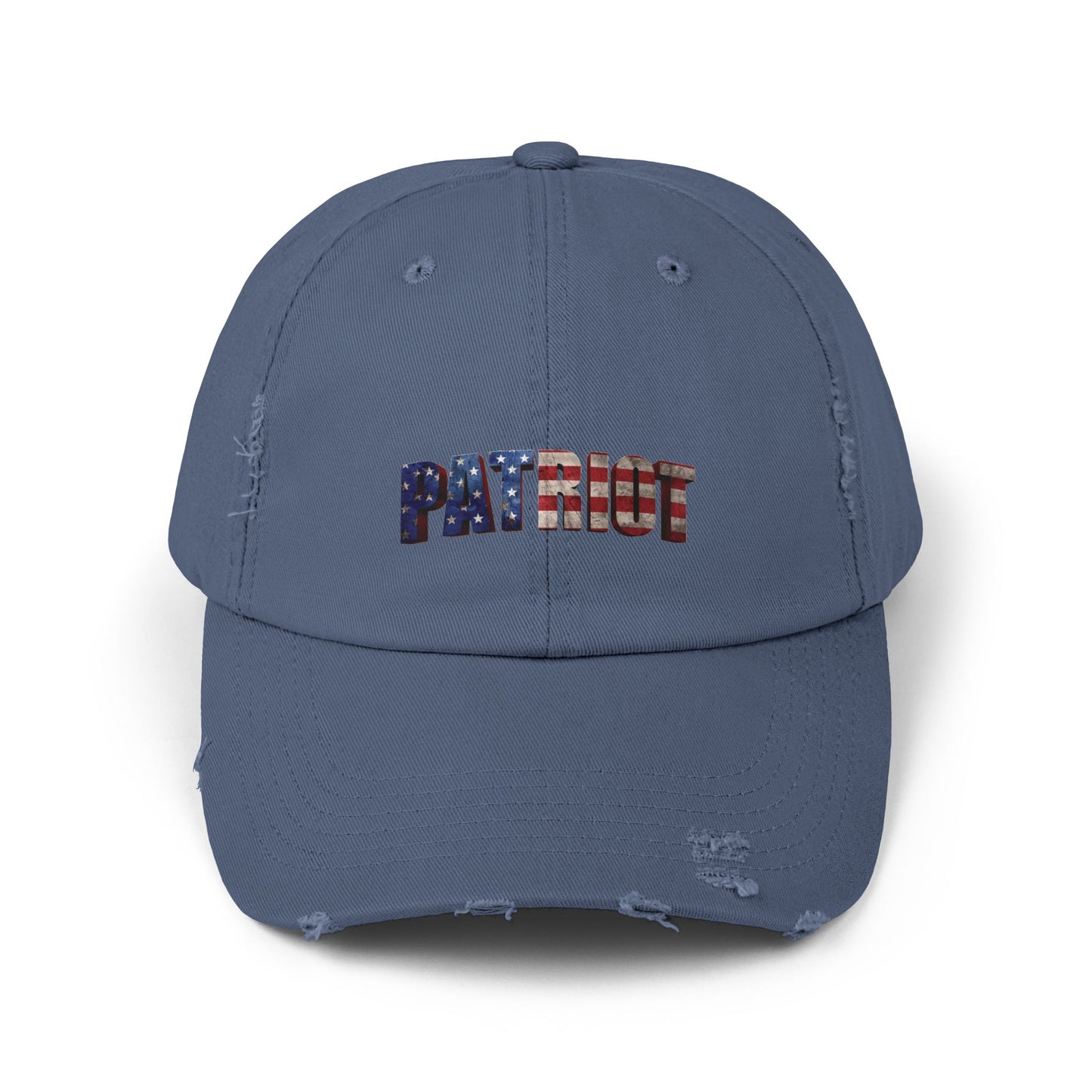 Distressed Patriot Baseball Cap - American Flag Hat