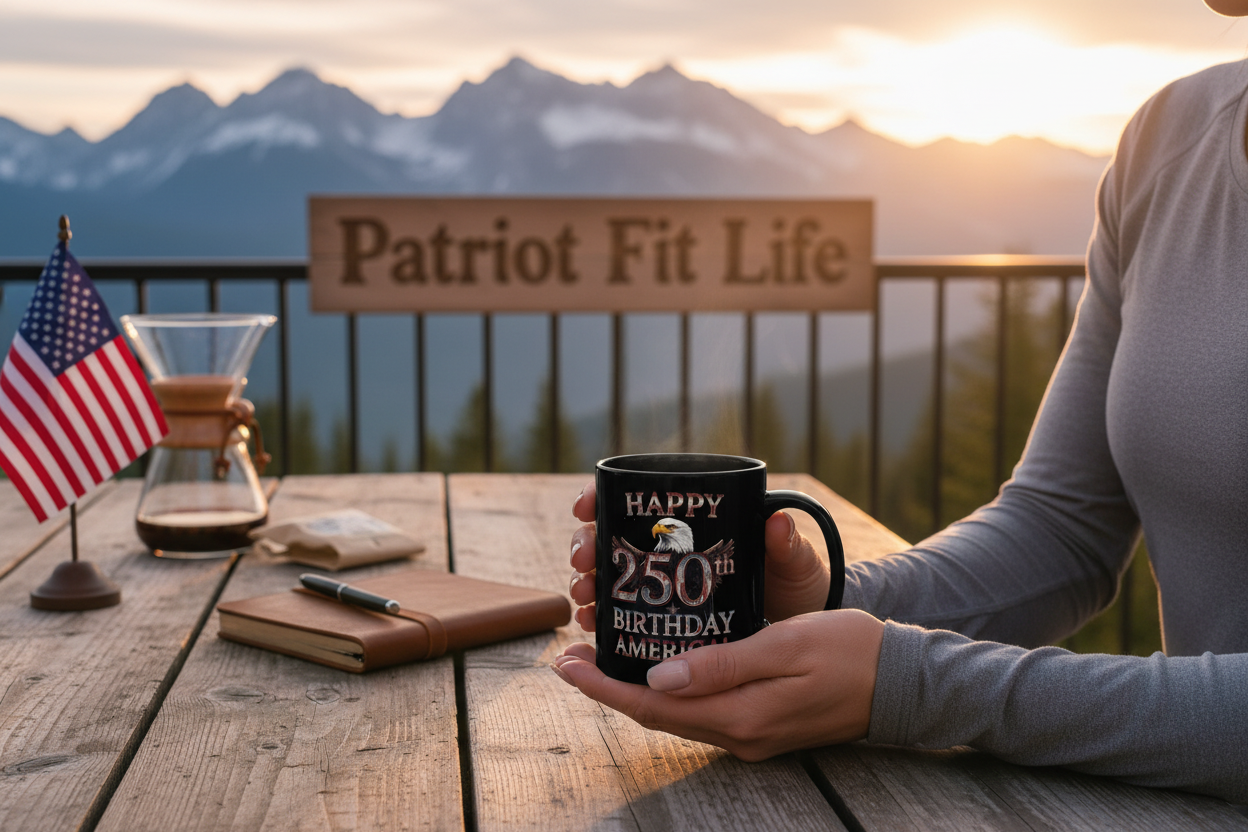 Happy 250th Birthday America Black Mug - Patriotic Eagle Coffee Cup | 11oz & 15oz
