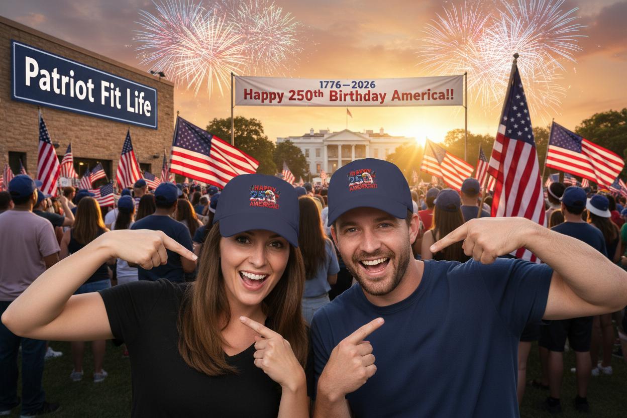 Happy 250th Birthday America Baseball Cap | Patriotic Eagle & Flag Low Profile Hat | 1776-2026 | 5 Colors