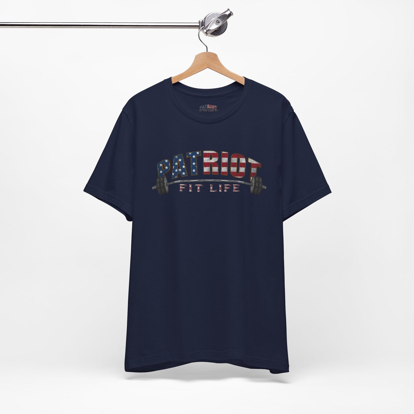 Patriot Fit Life T-Shirt | American Flag Weightlifting Gym Tee