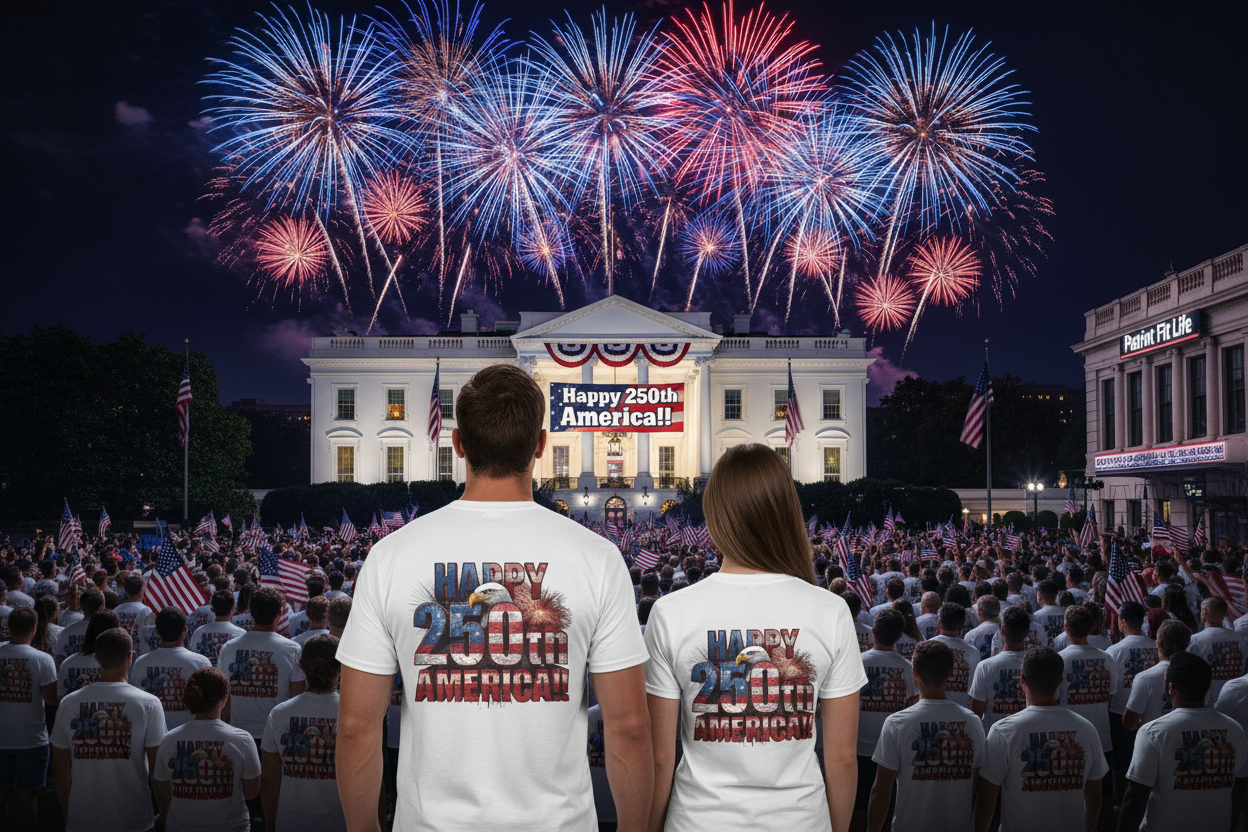 Happy 250th Birthday America T-Shirt | Patriotic Bald Eagle USA Flag Tee | 1776–2026