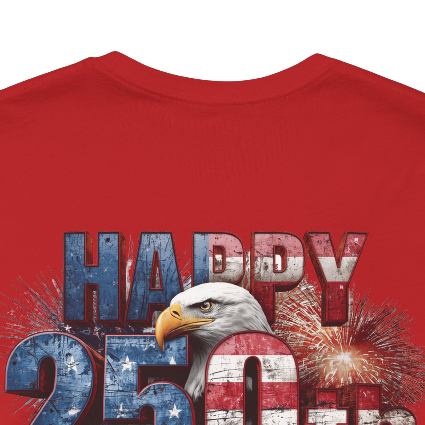 Happy 250th Birthday America T-Shirt | Patriotic Bald Eagle USA Flag Tee | 1776–2026