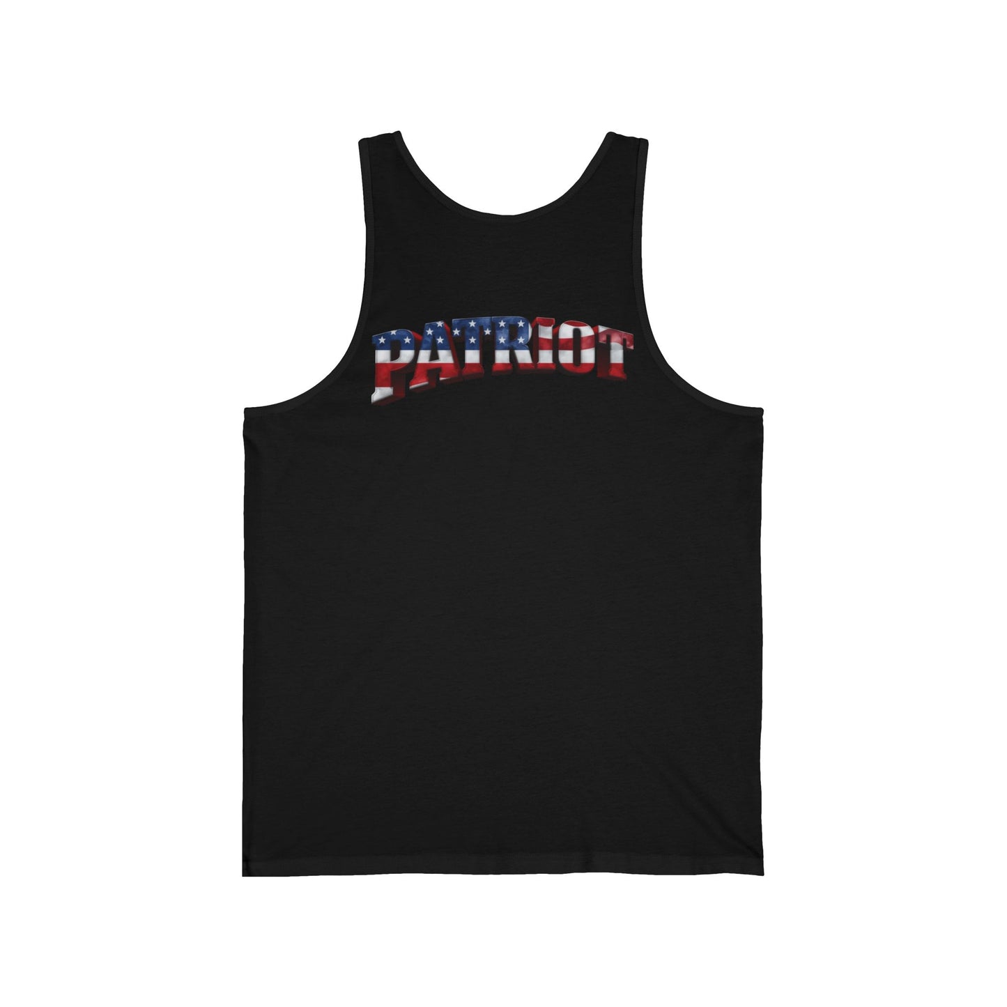 Patriot American Flag Tank Top - PATRIOT Chest Print Graphic Tee