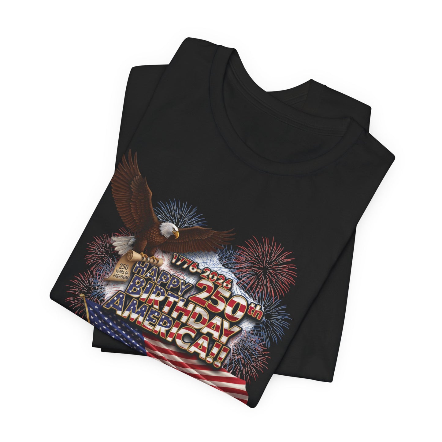 God Bless America T-Shirt | Patriotic Eagle & Flag Tee | Bella Canvas | XS-4XL | July 4th 2026
