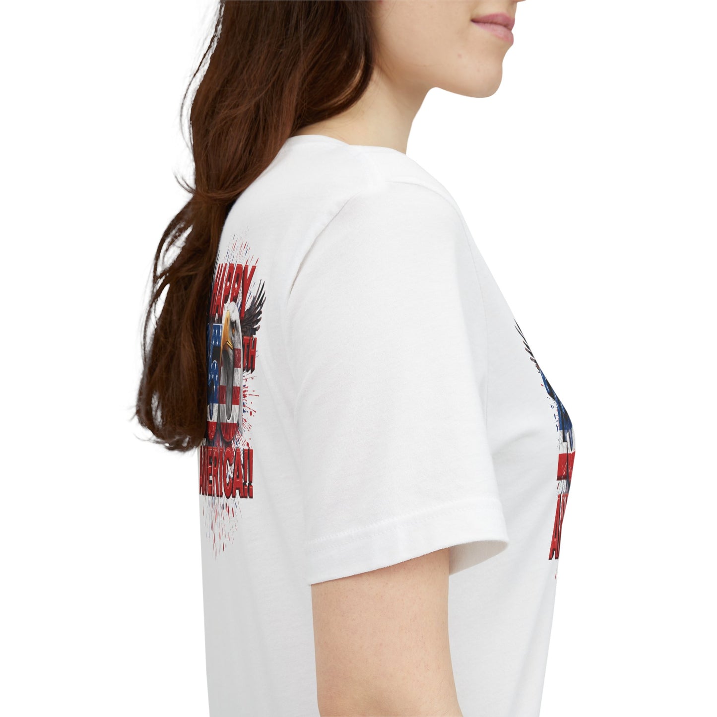 Happy 250th Birthday America T-Shirt | Patriotic Bald Eagle 4th of July Tee | 1776-2026 | XS-4XL