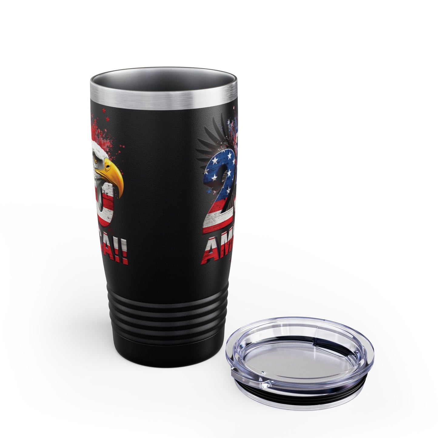 Happy 250th America Eagle Tumbler | 20oz Patriotic Stainless Steel Travel Cup | 1776–2026