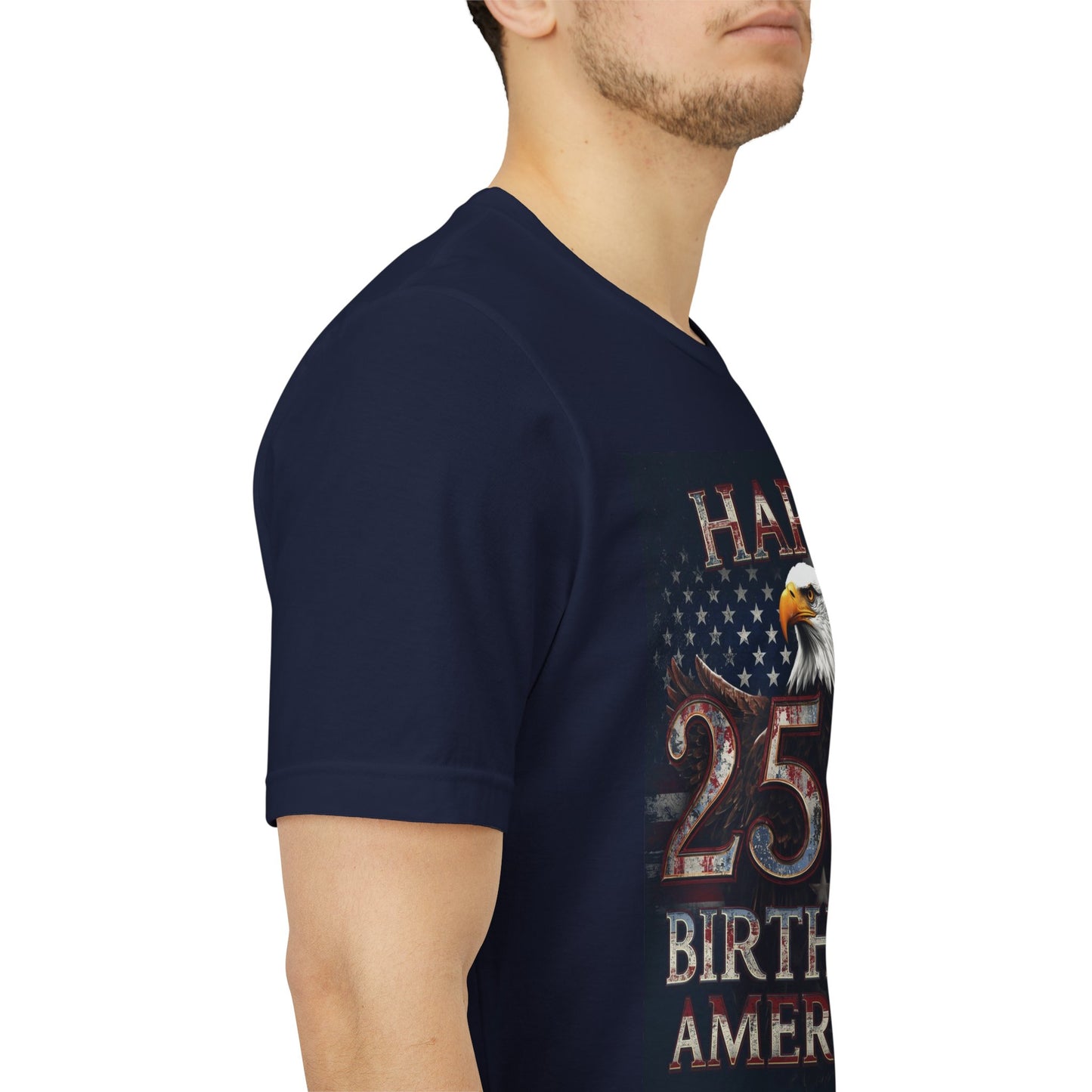 Happy 250th Birthday America T-Shirt | Patriotic Eagle & Flag Tee | 1776–2026