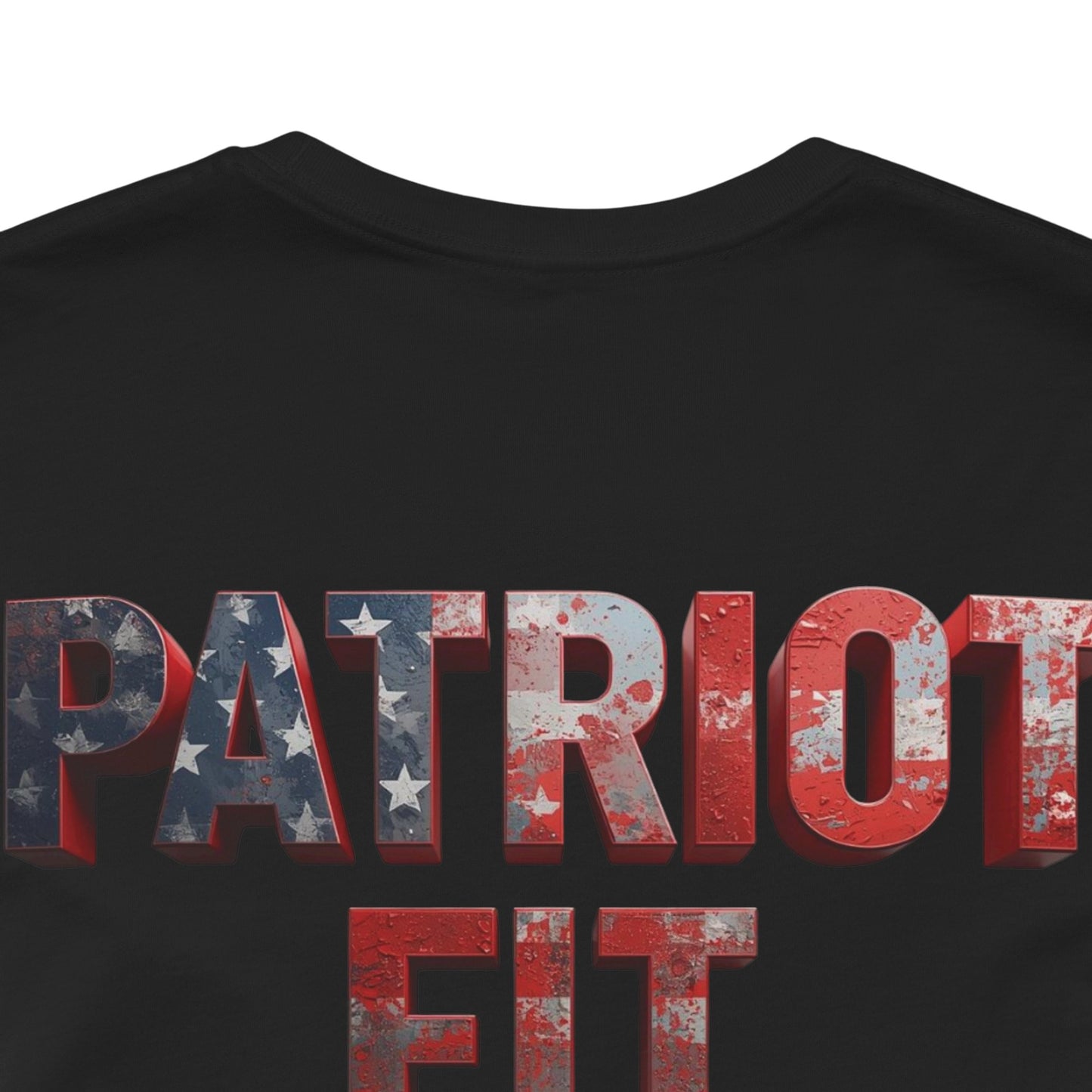 Patriot Fit Life T-Shirt - American Flag Block Letter Graphic Tee