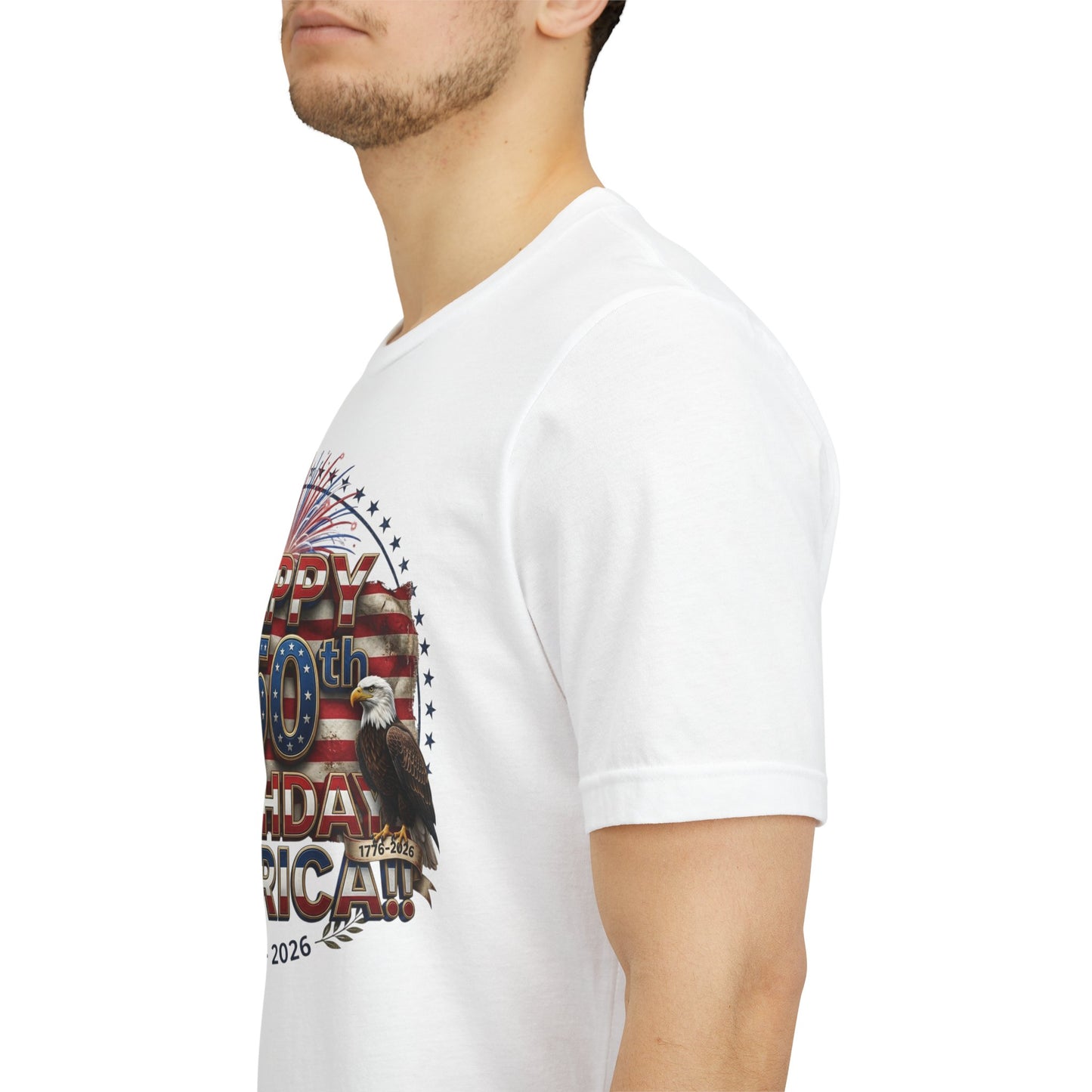 1776–2026 America 250th Birthday T-Shirt | Patriotic Eagle & Flag Tee | July 4th 2026 Commemorative