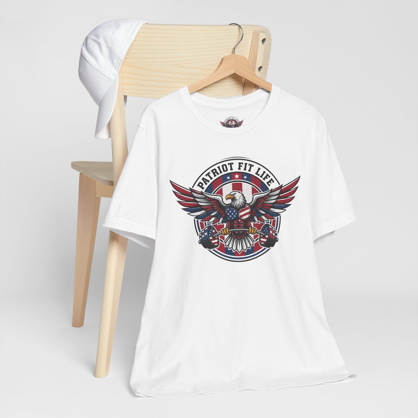 Patriot Fit Life Eagle T-Shirt | American Flag Fitness Tee