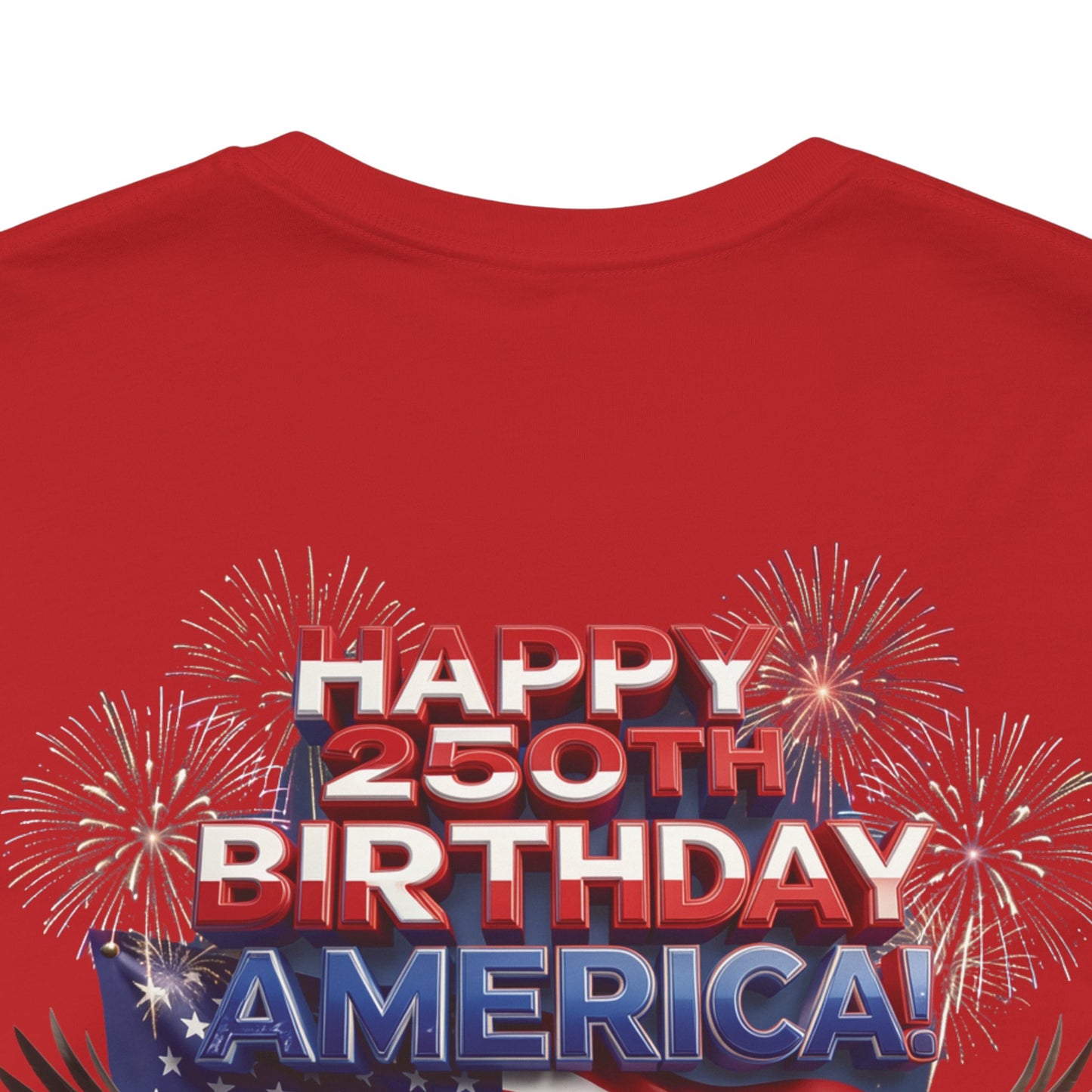 America 250th Birthday Eagle Flag T-Shirt | Patriotic Tee