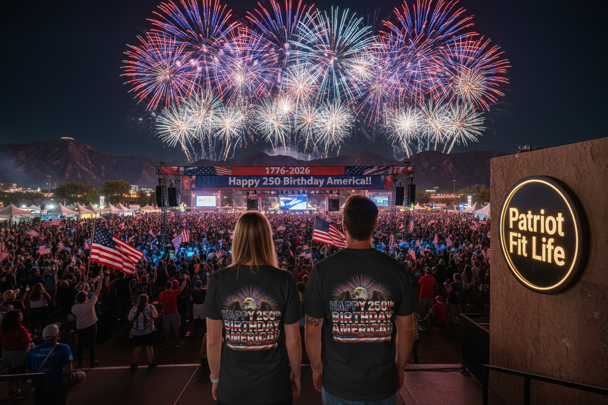 Happy 250th Birthday America T-Shirt | Patriotic Eagle & Flag Tee | Bella Canvas | XS-4XL