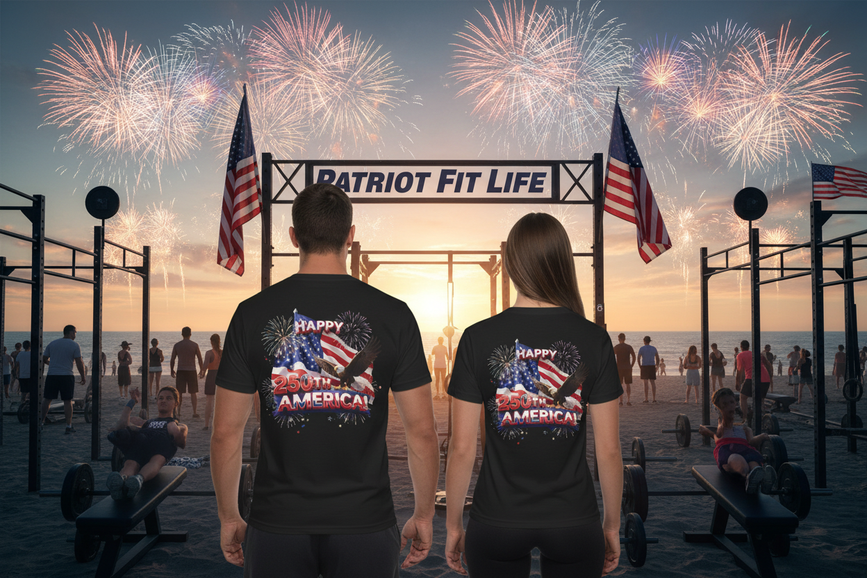 Happy 250th America Eagle Fireworks T-Shirt | Patriotic Tee