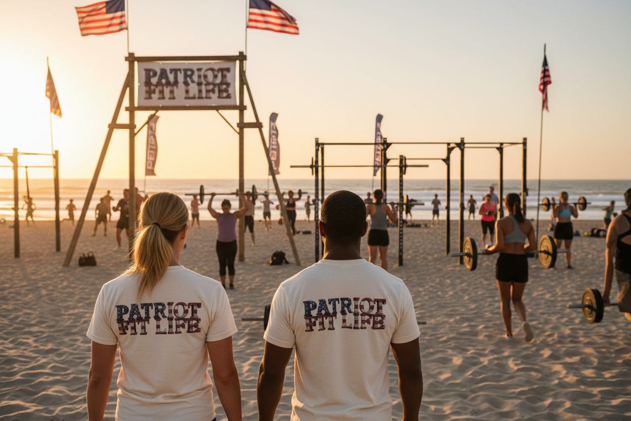 Patriot Fit Life American Flag T-Shirt | Lightweight Fitness Tee